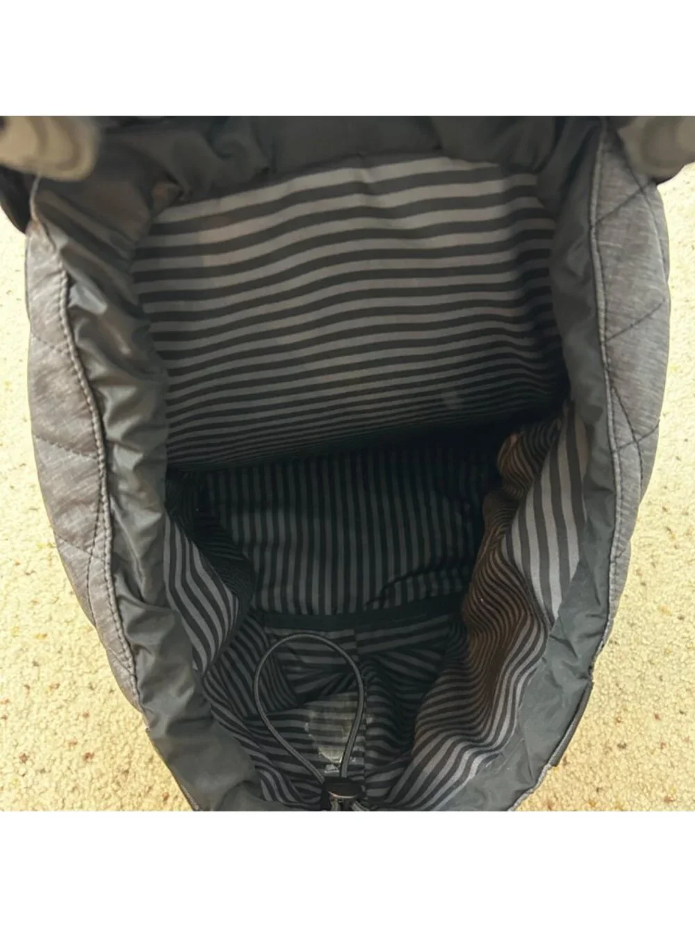 Calia Carrie Underwood Grey Quilted Backpack Bag‎ Everyday Travel Gym